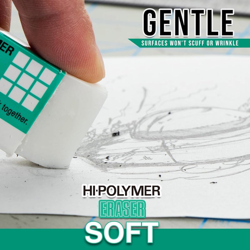 Pentel Hi-Polymer Soft Eraser, 36 Pack - Image 4